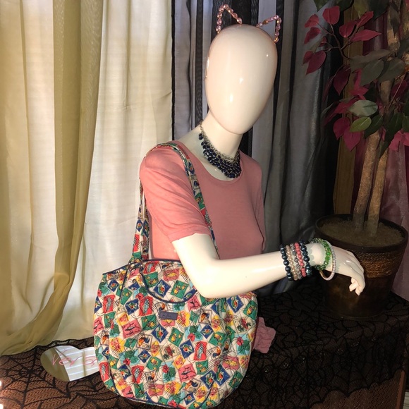 Vera Bradley Cuban Stamps Large Tote NWOT - Picture 2 of 7